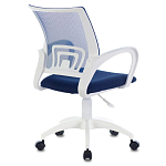 Офисное кресло с основанием из белого пластика Desk chairs Blue варинант исполнения - 2 | Loft Concept в Костроме