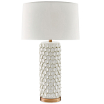 Настольная лампа покрытая лепестками белых цветов Fancy Calla Lily варинант исполнения - 2 | Loft Concept в Костроме