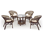 Комплект уличной мебели Sienna Dark Brown варинант исполнения - 1 | Loft Concept в Костроме