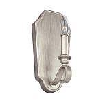 Бра серебрянного цвета с лампой в виде свечи на изогнутой ножке Feiss варинант исполнения - 1 | Loft Concept в Костроме