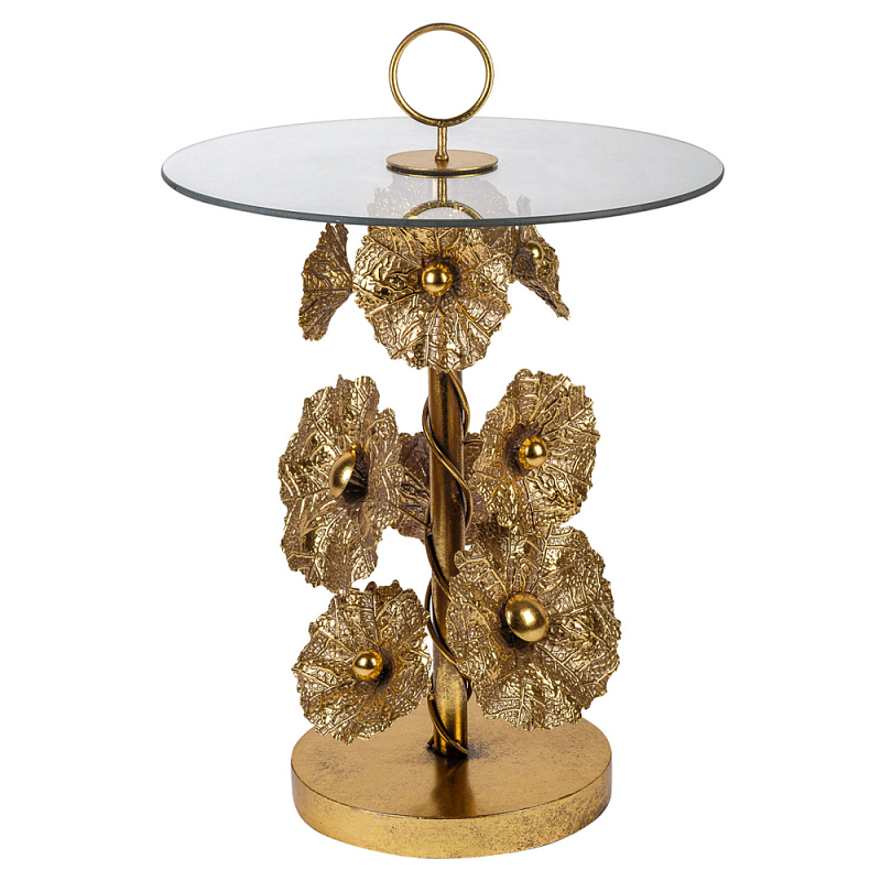 Столик металлический Golden Flower Золотой Столик металлический Golden Flower Золотой в Костроме | Loft Concept