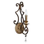 Бра в форме свечи и подвесками в классическом стиле Quoizel варинант исполнения - 1 | Loft Concept в Костроме