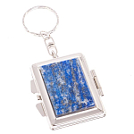 Зеркало брелок складное двухстороннее из натурального камня Лазурит Stone Mirrors варинант исполнения - 1 | Loft Concept в Костроме