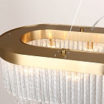 Люстра подвесная овальная со стеклянными трубками Nembus варинант исполнения - 2 | Loft Concept в Костроме