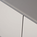 Тумба под телевизор со стеклянной столешницей и с выдвижными ящиками Minimalist Accent варинант исполнения - 3 | Loft Concept в Костроме