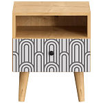 Прикроватная тумба с изображением на ящике Elise Nightstand варинант исполнения - 7 | Loft Concept в Костроме