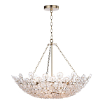 Люстра декорированная цветами из стекла Lightness of Flowers варинант исполнения - 1 | Loft Concept в Костроме