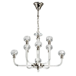 Люстра с 8-ю лампами и гранеными стеклянными плафонами Prism Gala варинант исполнения - 2 | Loft Concept в Костроме