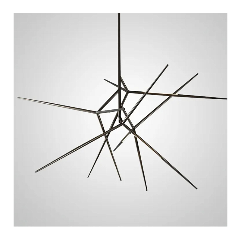 Люстра FLASK Black Глянцевый черный в Костроме | Loft Concept 