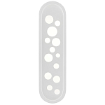 Бра белое овальной формы White Holes варинант исполнения - 2 | Loft Concept в Костроме