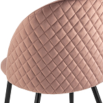 Мягкий стул в велюре пыльно-розового цвета Miruna Chair варинант исполнения - 7 | Loft Concept в Костроме