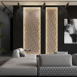 Гипсовая 3D панель с принтографией PM-50 варинант исполнения - 5 | Loft Concept в Костроме