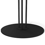 Стол журнальный с круглой столешницей из стекла Gray and Gold Marble варинант исполнения - 5 | Loft Concept в Костроме