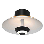 Бра с круглым белым плафоном и черной центральной деталью Natural Harmonie  варинант исполнения - 1 | Loft Concept в Костроме