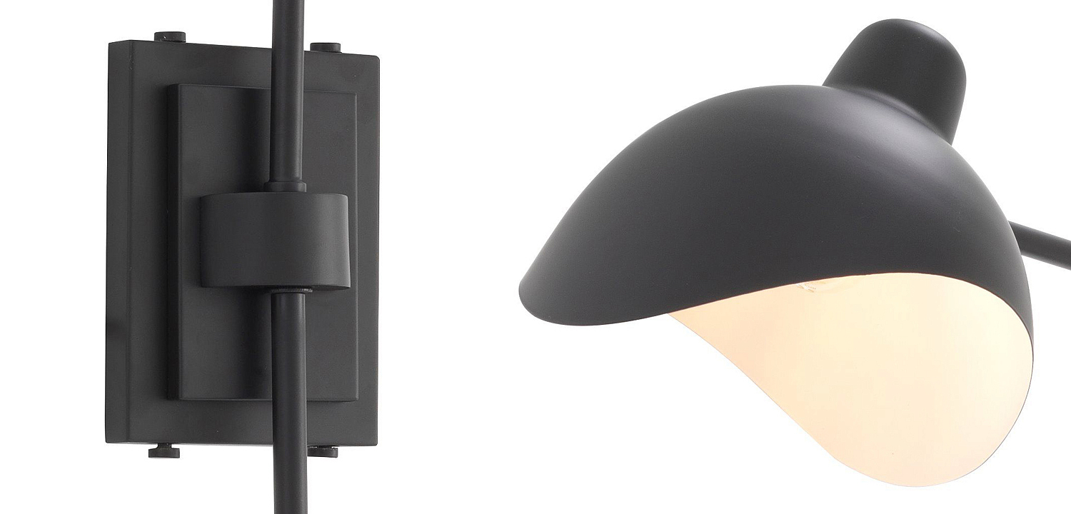 Бра Wall Lamp Pelham Black Бра Wall Lamp Pelham Black - Loft-Concept в Костроме