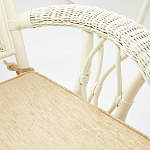 Комплект обеденный из ротанга Eloise grand white варинант исполнения - 7 | Loft Concept в Костроме