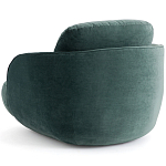 Полукруглое мягкое кресло Halle Green Armchair варинант исполнения - 5 | Loft Concept в Костроме