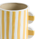 Ваза из фаянса Brighter than the Stars жёлтая полоска варинант исполнения - 2 | Loft Concept в Костроме