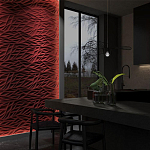 Гипсовая 3D панель с принтографией PM-40 варинант исполнения - 1 | Loft Concept в Костроме