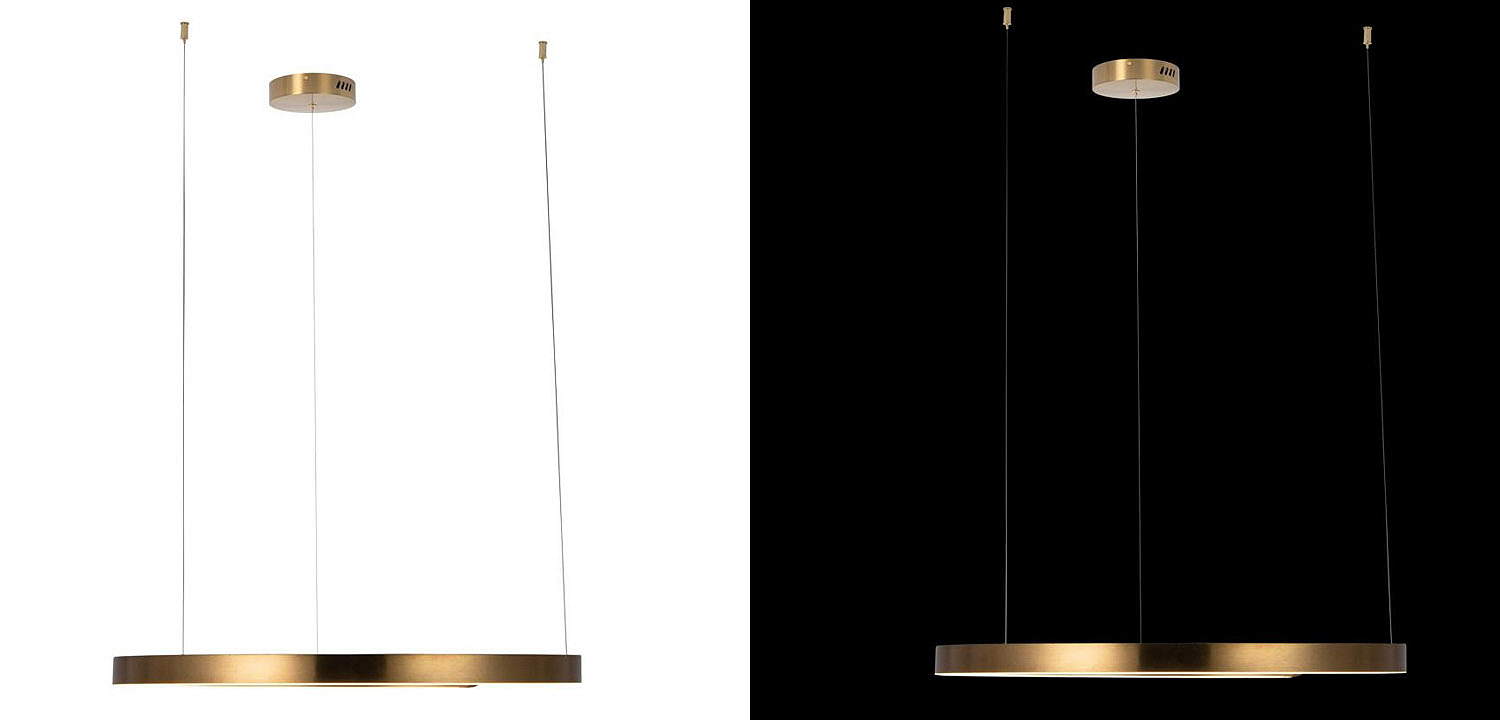Подвесной светильник Half Ring brass 80 Подвесной светильник Half Ring brass 80 - Loft-Concept в Костроме