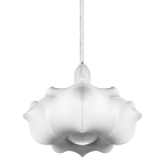 Подвесной светильник с белым фигурным абажуром и мягкими волнистыми краями Cloud Motion  варинант исполнения - 1 | Loft Concept в Костроме