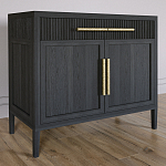 Буфет Primo с двумя ящиками и двумя фасадами Черный дуб варинант исполнения - 3 | Loft Concept в Костроме