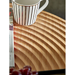 Журнальный столик с круглой фактурной столешницей из натурального дерева Vortex варинант исполнения - 5 | Loft Concept в Костроме