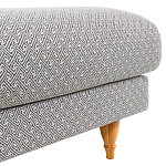 Мягкий пуф на деревянных ножках Garner Pouf Light варинант исполнения - 5 | Loft Concept в Костроме