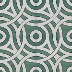 Дизайнерская плитка с узором Петли варинант исполнения - 1 | Loft Concept в Костроме