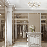 Потолочная люстра круглая ветвистыми бронзовыми элементами и стеклянными рифлеными дисками Textured Glass Chandelier варинант исполнения - 7 | Loft Concept в Костроме