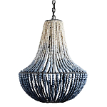 Люстра каплевидной формы украшенная круглыми бусинами Gradient Chandelier Blue White варинант исполнения - 2 | Loft Concept в Костроме