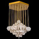 Люстра с фигурными подвесками из натурального камня Glowing Spheres варинант исполнения - 3 | Loft Concept в Костроме