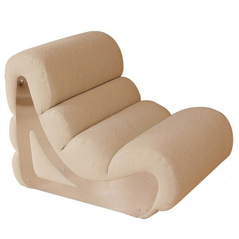 Кресло мягкое без подлкотников White Sheepskin Armchair Белый Кресло мягкое без подлкотников White Sheepskin Armchair Белый в Костроме | Loft Concept