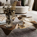 Дизайнерский журнальный стол волнистой формы Nyxacad варинант исполнения - 3 | Loft Concept в Костроме