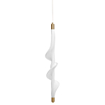 Люстра с белым скрученным плафоном Golden Swirl варинант исполнения - 1 | Loft Concept в Костроме