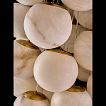 Люстра подвесная с сферическими плафонами из натурального камня Glowing Spheres варинант исполнения - 4 | Loft Concept в Костроме