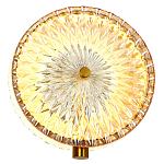 Бра с плафоном из рельефного стекла Peony Glass Bronze  варинант исполнения - 2 | Loft Concept в Костроме