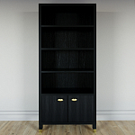 Книжный Стеллаж Elsa Dreams Black с задней стенкой варинант исполнения - 5 | Loft Concept в Костроме