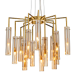 Люстра со стеклянными цилиндрическими плафонами Luminous Cylinders Amber варинант исполнения - 1 | Loft Concept в Костроме