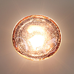 Бра с круглым плафоном из прозрачного стекла с пузырьками воздуха Effervia  варинант исполнения - 6 | Loft Concept в Костроме