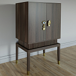 Кабинетный шкаф Elsa Dreams Walnut с 2-мя ящиками варинант исполнения - 6 | Loft Concept в Костроме