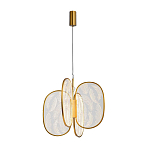 Люстра с гравировкой на акриловых плафонах Gravyura Bronze D 50 см варинант исполнения - 2 | Loft Concept в Костроме