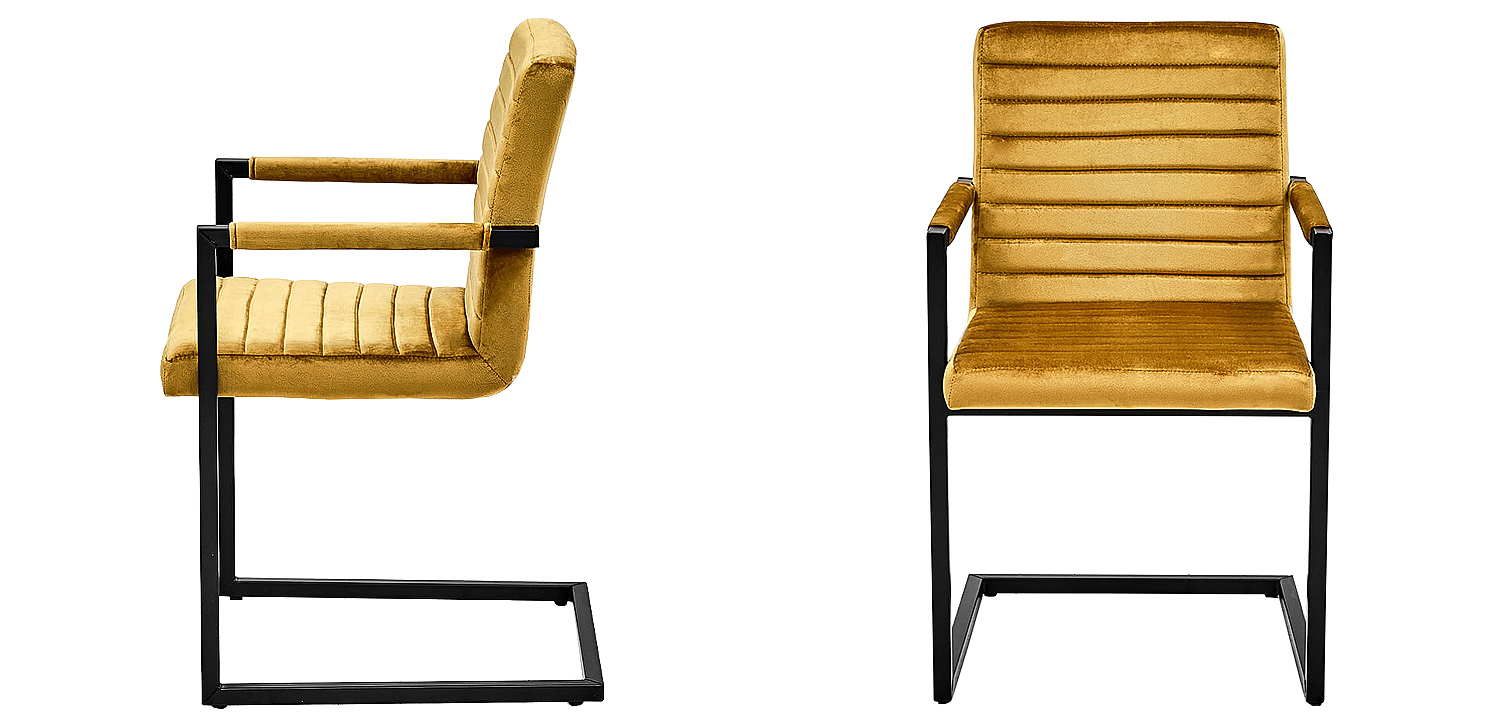 Стул с подлокотниками Dalak Stool yellow Стул с подлокотниками Dalak Stool yellow - Loft-Concept в Костроме