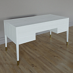 Письменный стол с 4-мя ящиками Elsa Dreams White варинант исполнения - 5 | Loft Concept в Костроме