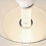 Подвесной светильник светодиодный в виде ряда белых металлических конусов  Herringbone варинант исполнения - 8 | Loft Concept в Костроме