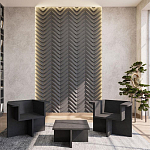 Гипсовая 3D Панель LOVE SPRUCE варинант исполнения - 1 | Loft Concept в Костроме