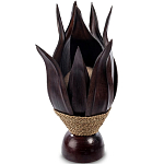 Настольная лампа черная INDONESIAN LAMPS 1 варинант исполнения - 1 | Loft Concept в Костроме