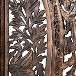 Ширма с  орнаментом ручная резьба Indian Antique Furniture варинант исполнения - 4 | Loft Concept в Костроме