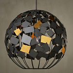 Люстра в форме сферы с декором из металлических квадратов Path to the Stars варинант исполнения - 3 | Loft Concept в Костроме