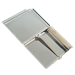 Портсигар на 10 сигарет с газовой зажигалкой из натурального камня Авантюрин Stone Cigarettes Cases варинант исполнения - 3 | Loft Concept в Костроме